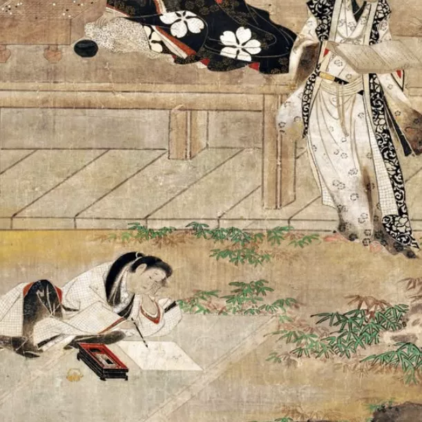 D'apr&egrave;s Iwasa Matabei, encre sur papier