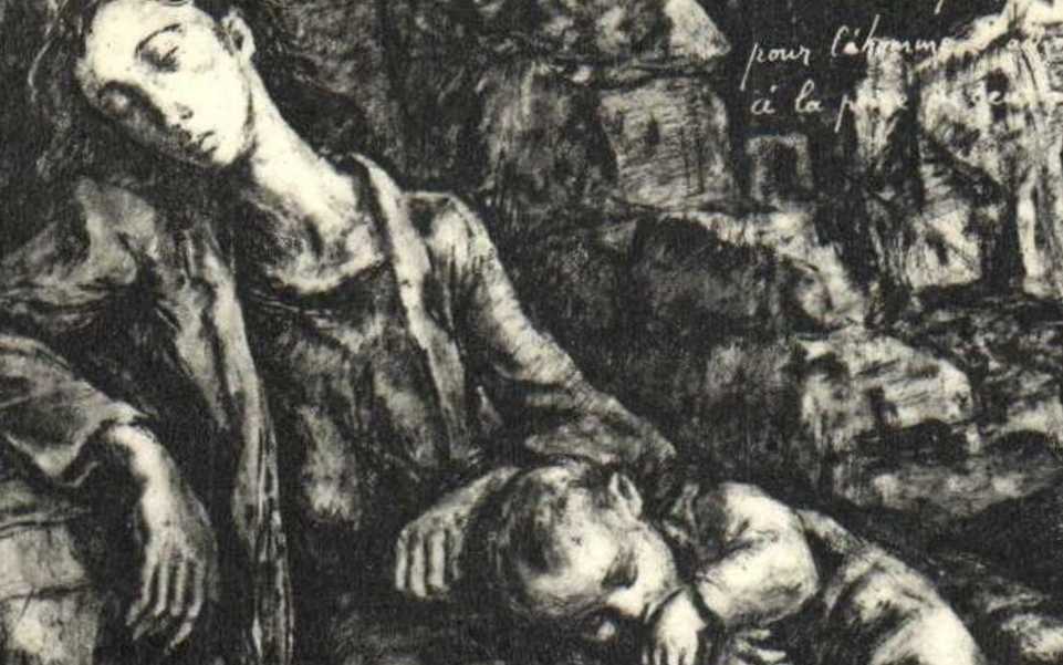 Mendjisky, encre de chine sur papier