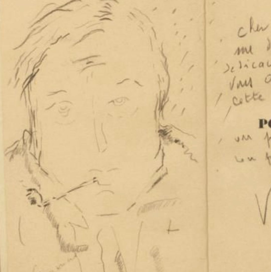 Maurice Vlaminck, crayon sur papier