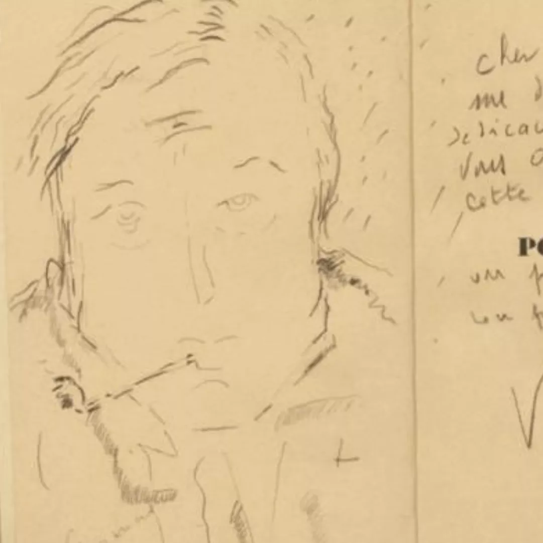Maurice Vlaminck, crayon sur papier