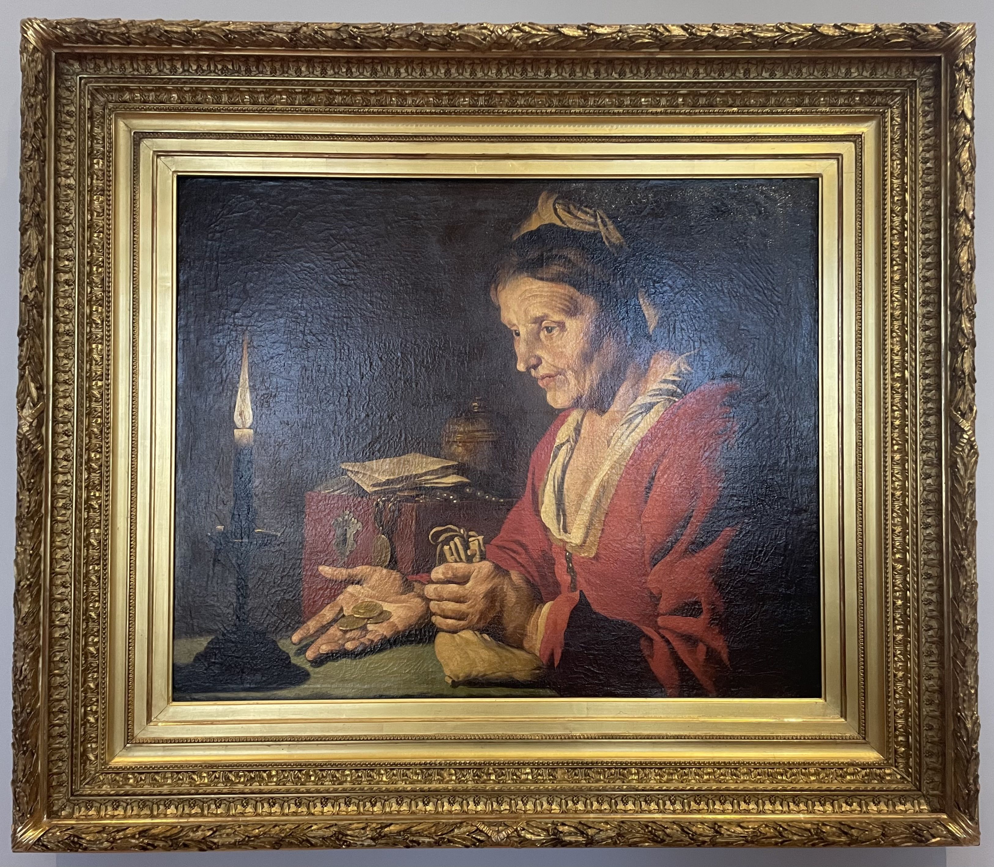 Stomer, l'Avarice, huile sur toile