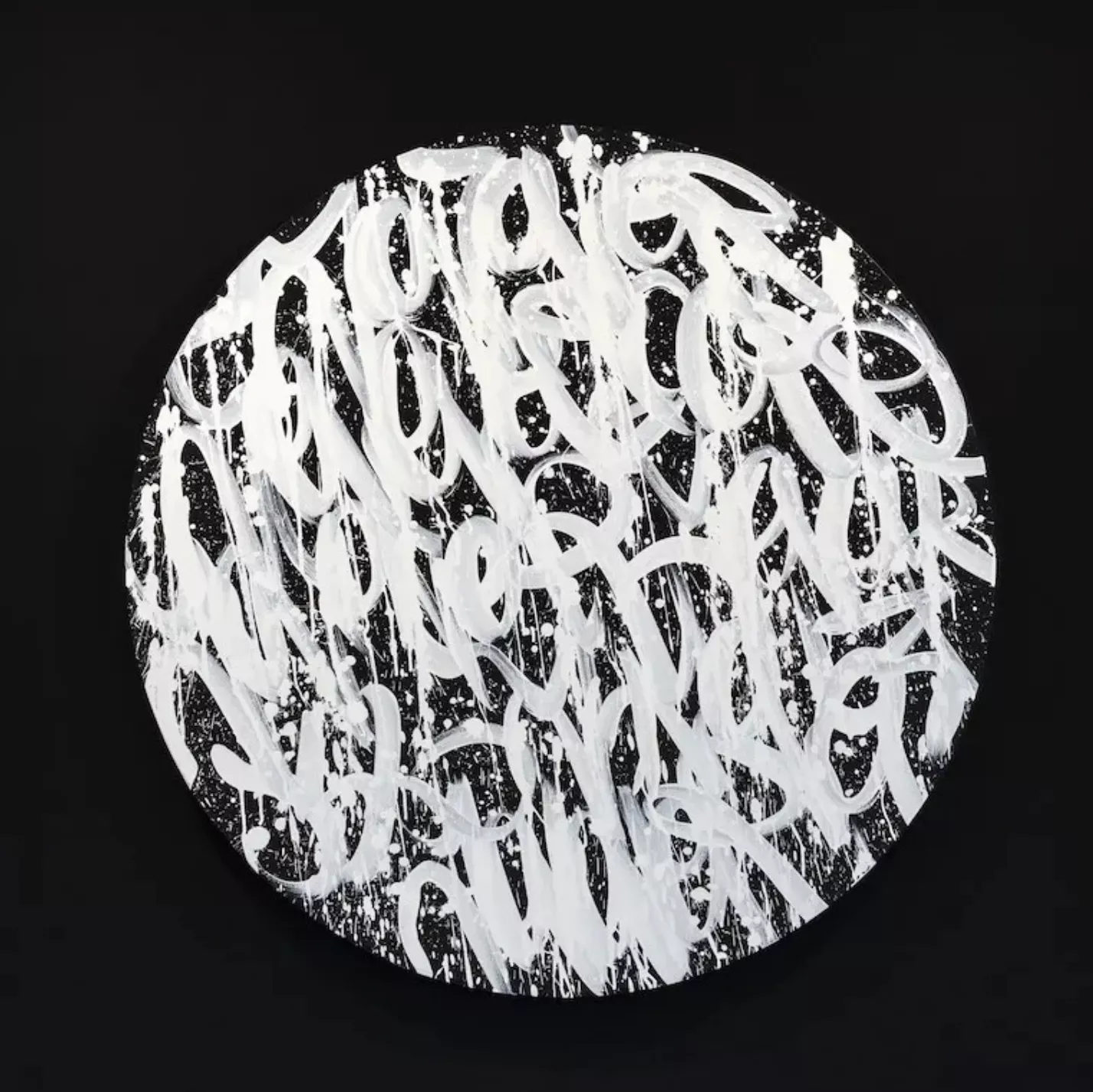 JonOne, techniques mixtes sur toile
