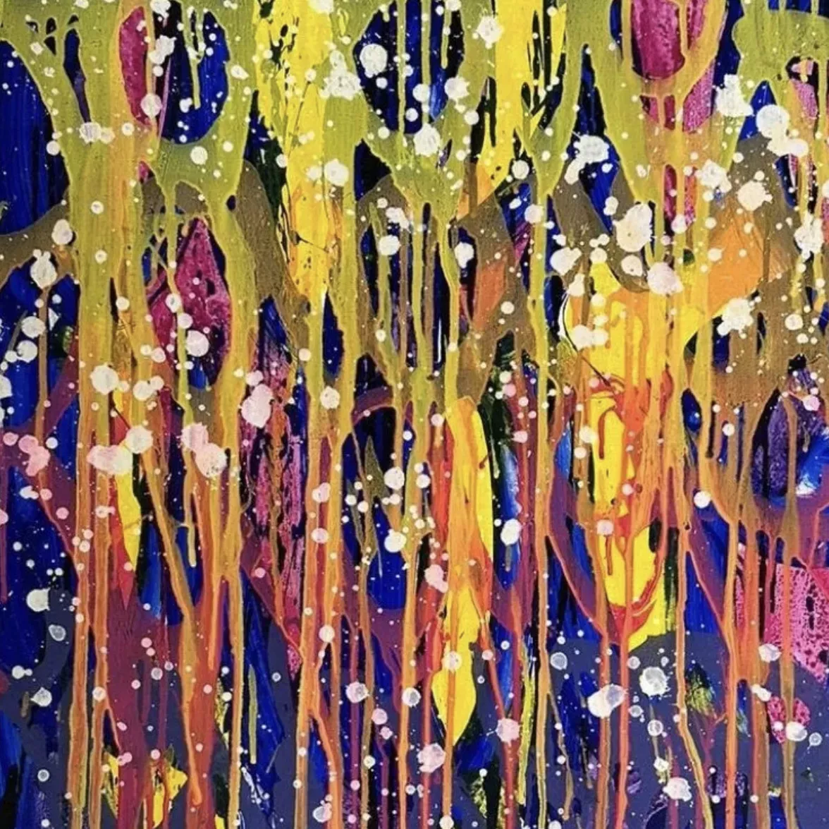 JonOne, technique mixte sur toile