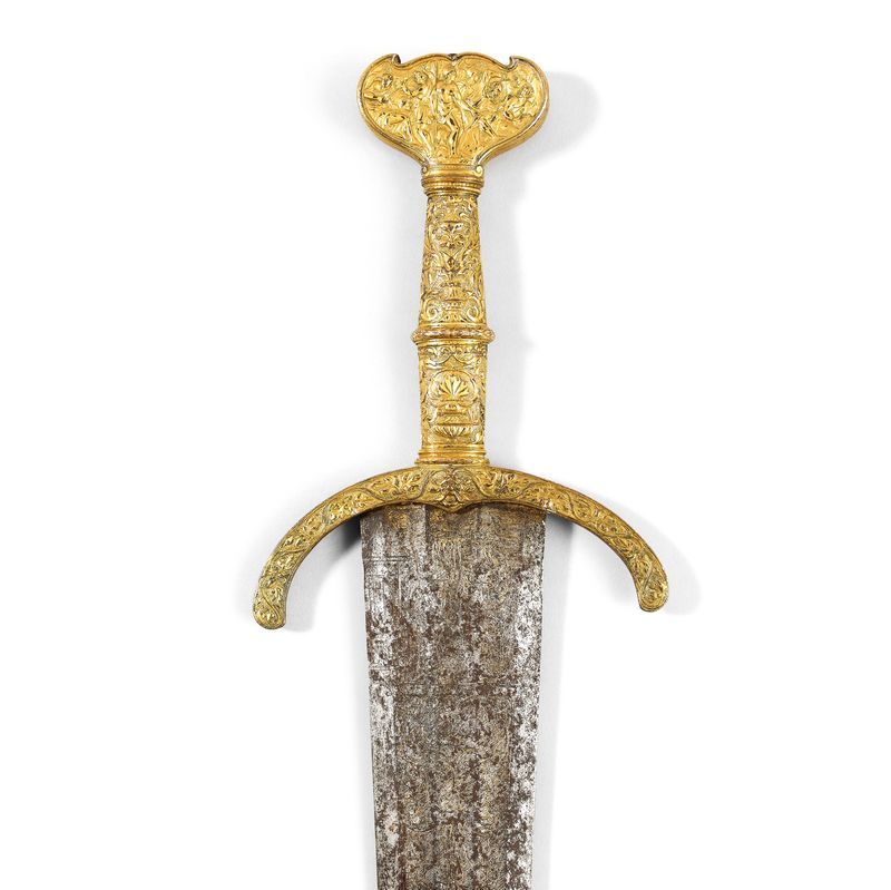 Épée cinquedea italienne vendue par Auctie's