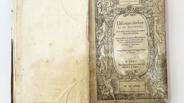 COLONNA (Francesco). Hypnerotomachie ou Discours du songe de Poliphile. Paris, Kerver, 1554.