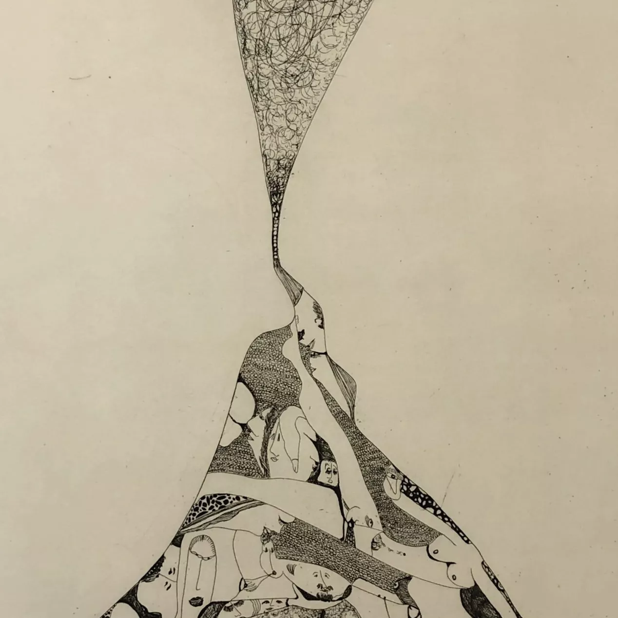 Huguette Caland, huile sur toile