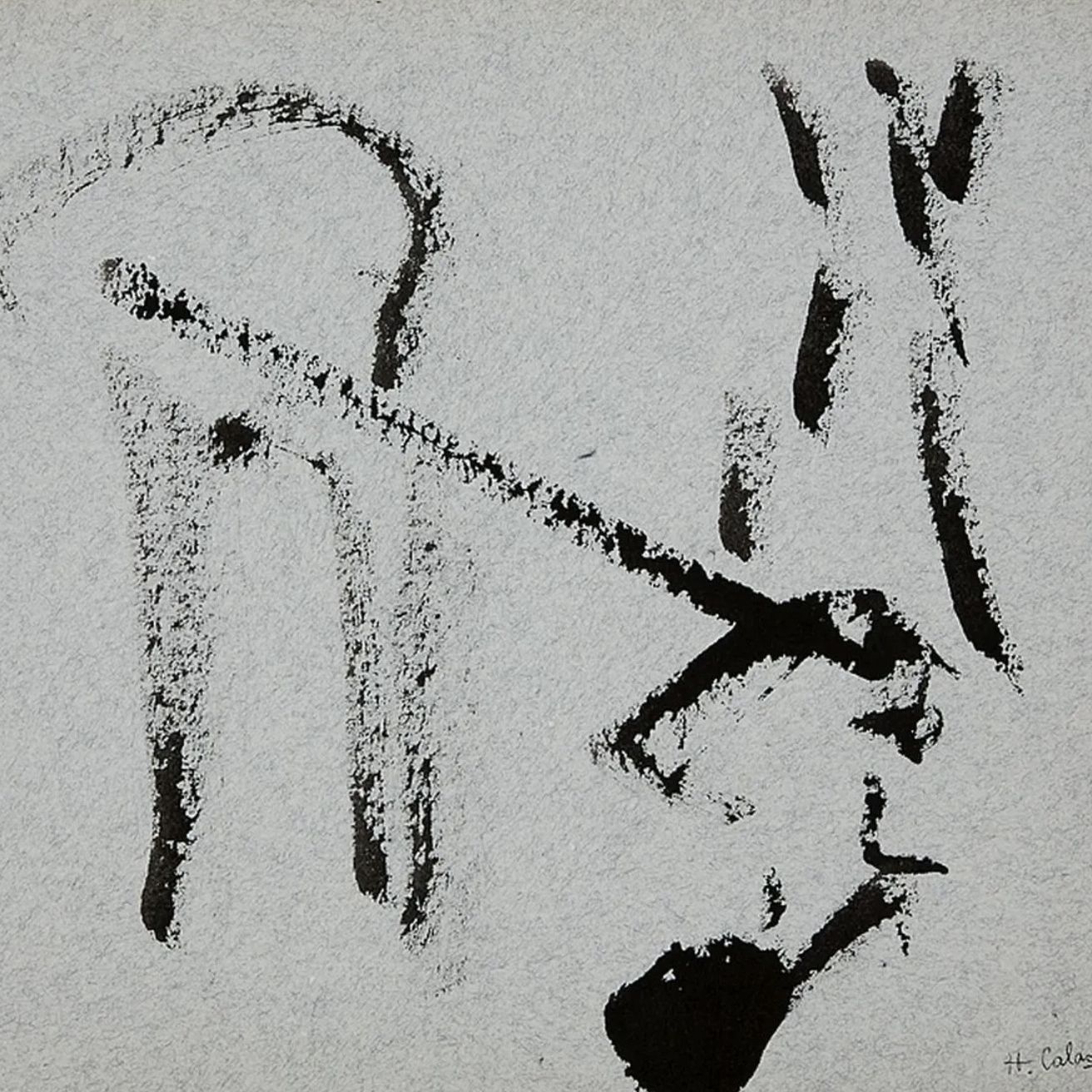 Huguette Caland, encre sur papier