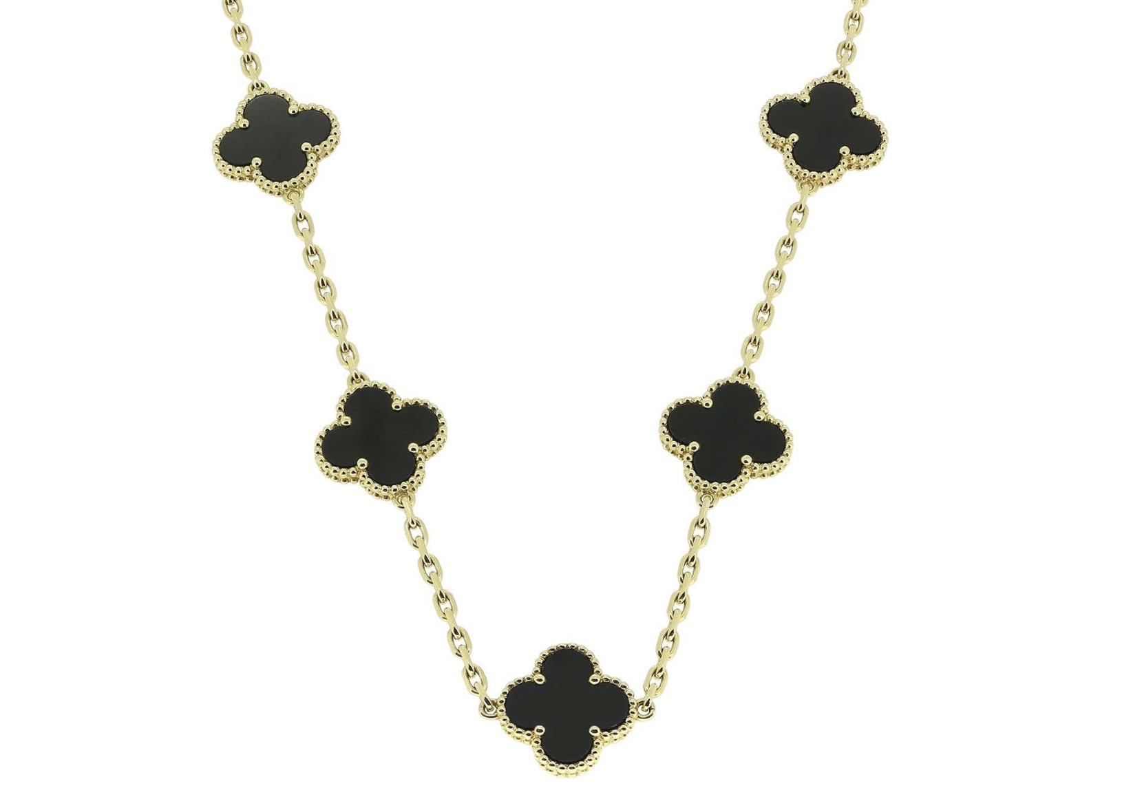 Van Cleef & Arpels, sautoir Alhambra onyx