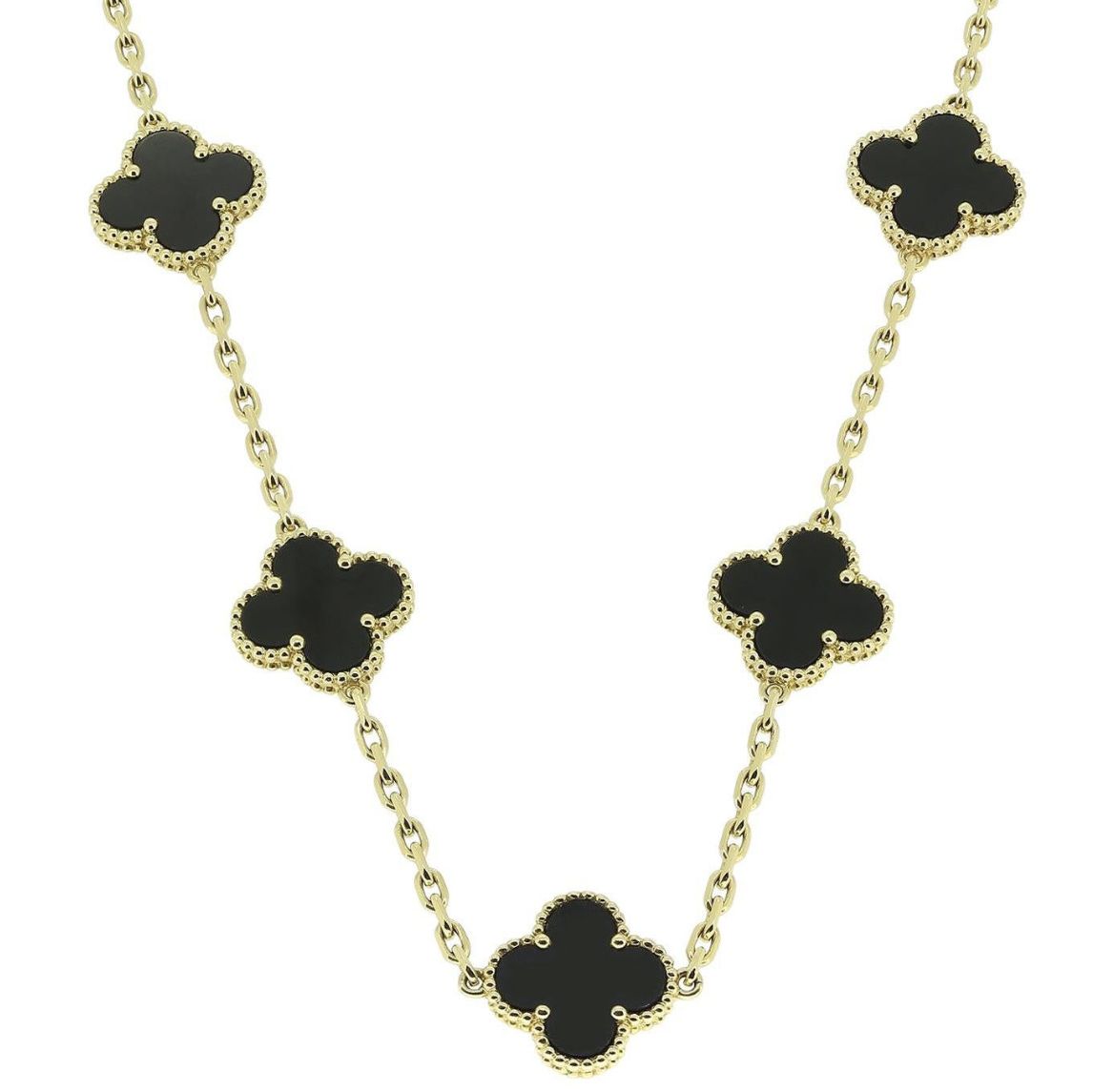 Van Cleef & Arpels, sautoir Alhambra onyx