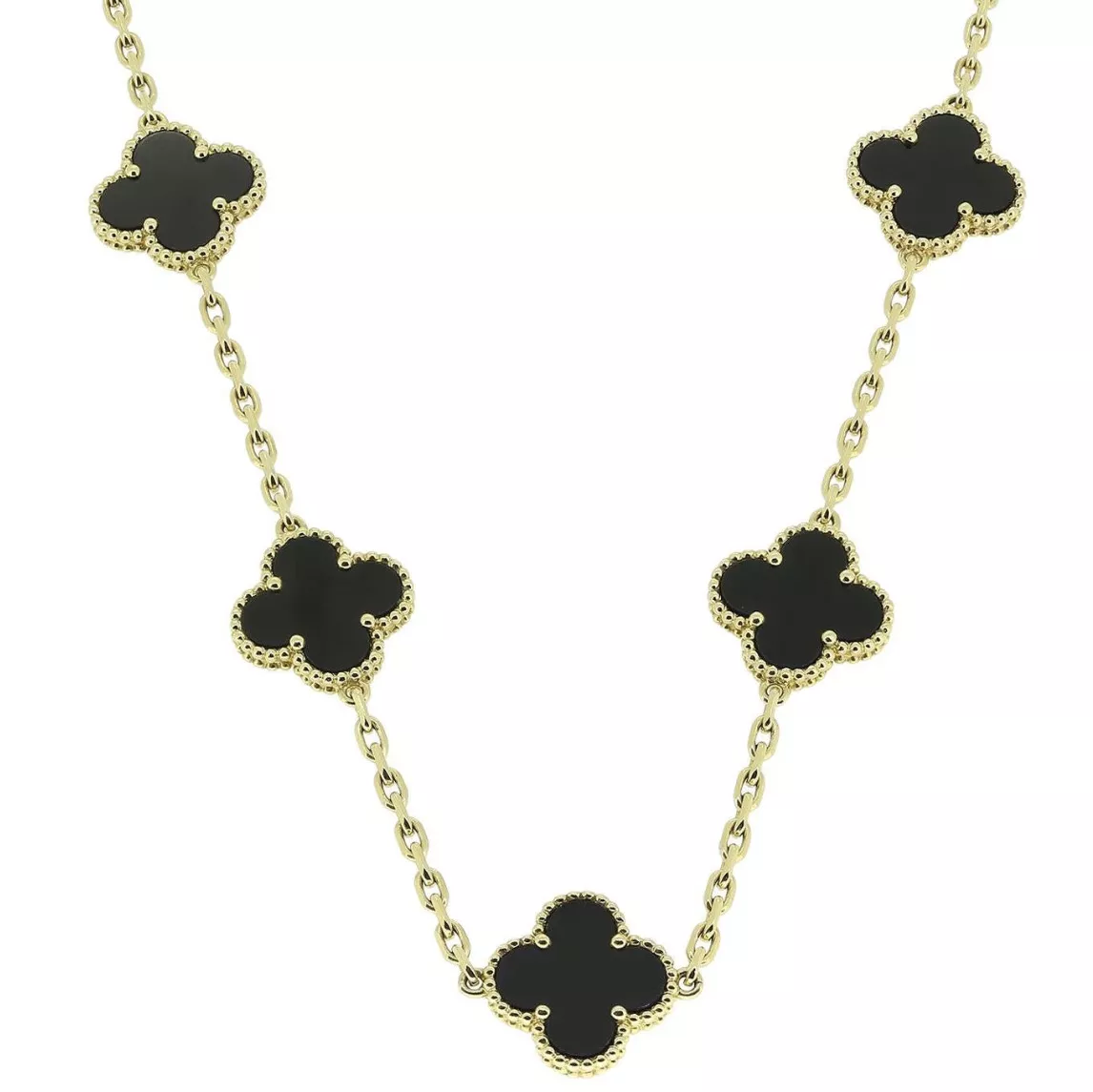 Van Cleef & Arpels, sautoir Alhambra onyx