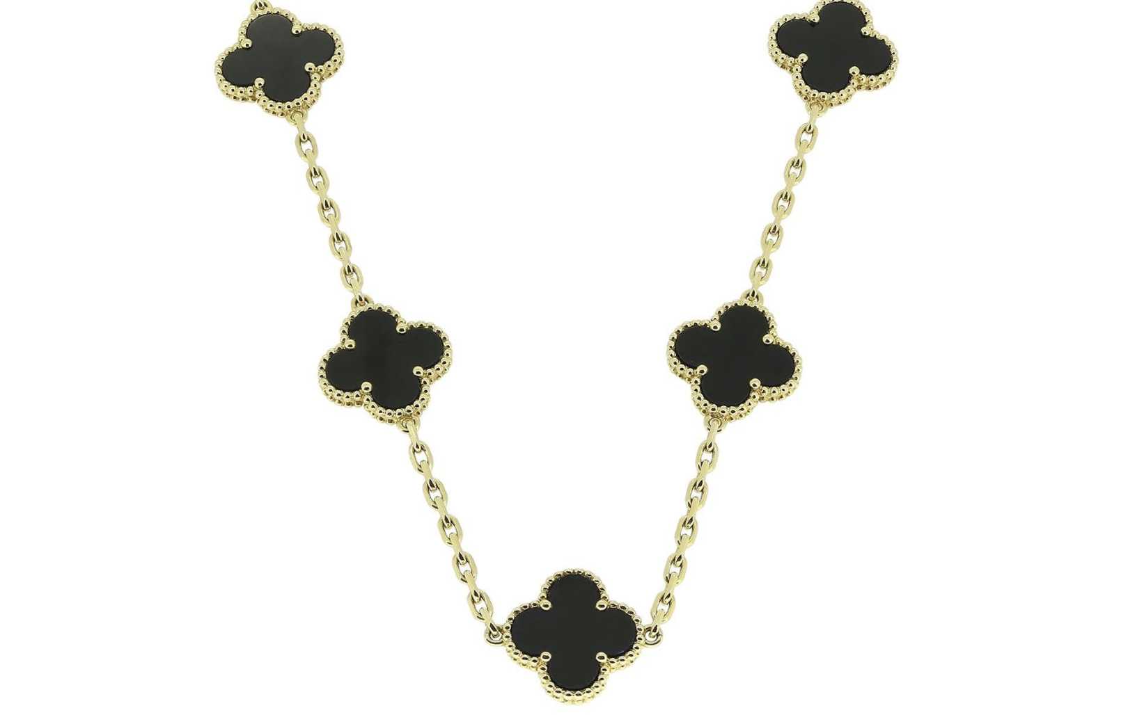 Van Cleef & Arpels, sautoir Alhambra onyx