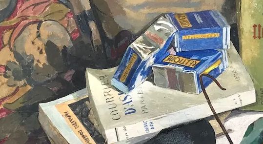 Alix Aymé, huile sur toile