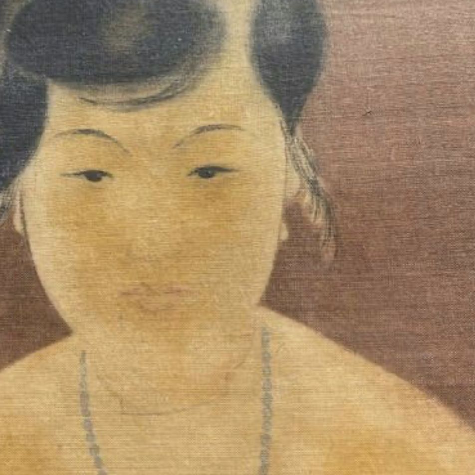 Nguyen Thuong Lan, Montrer les fleurs, encre sur soie