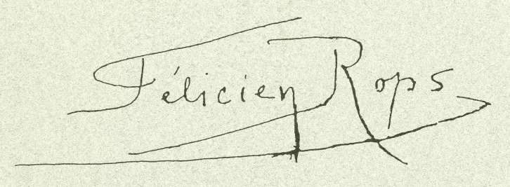 Signature de F&eacute;licien Rops