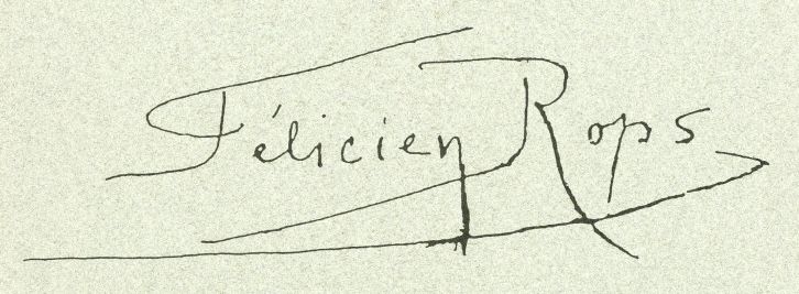 Signature de Félicien Rops