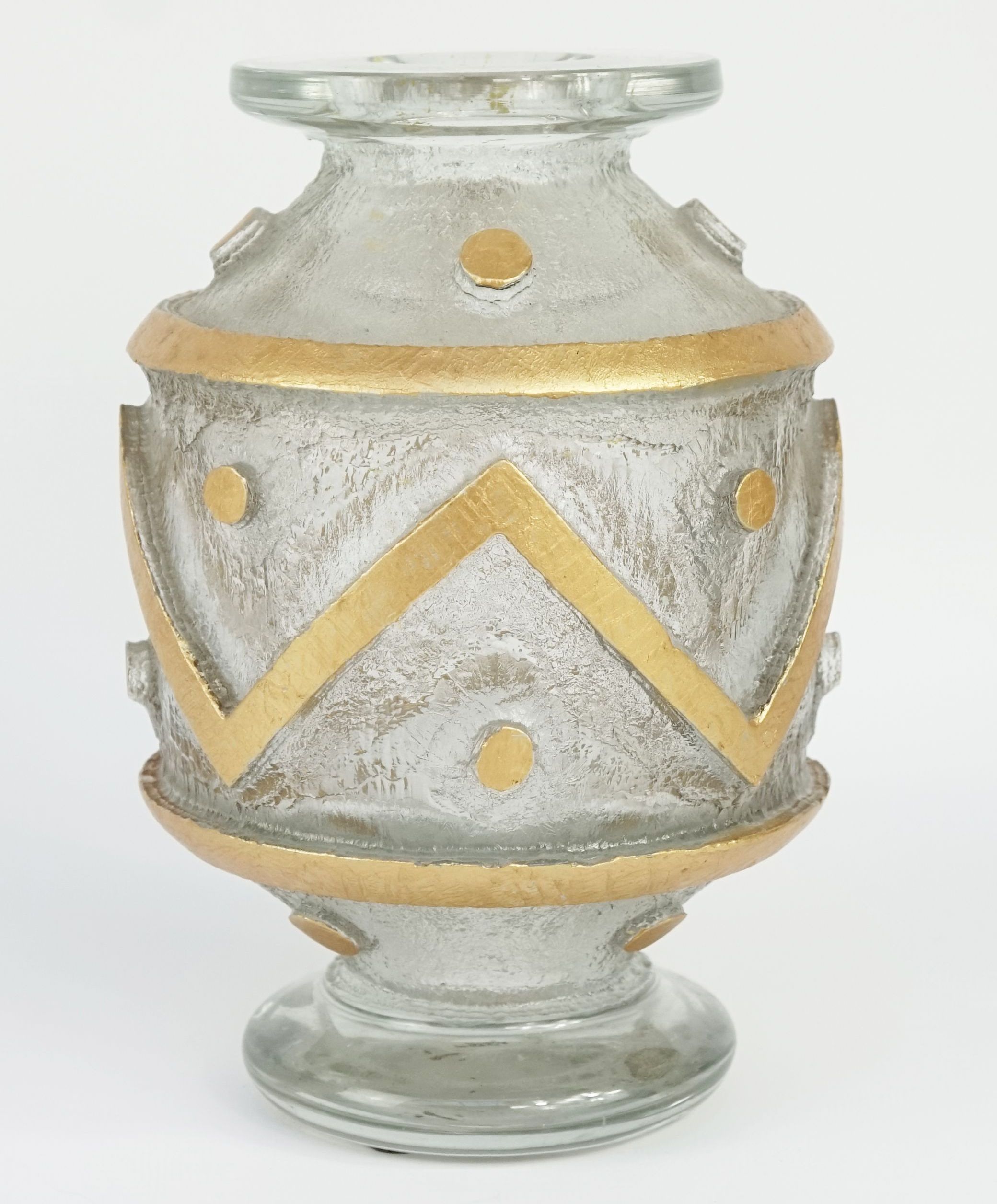 Daum, vase en cristal travaillé à l'acide