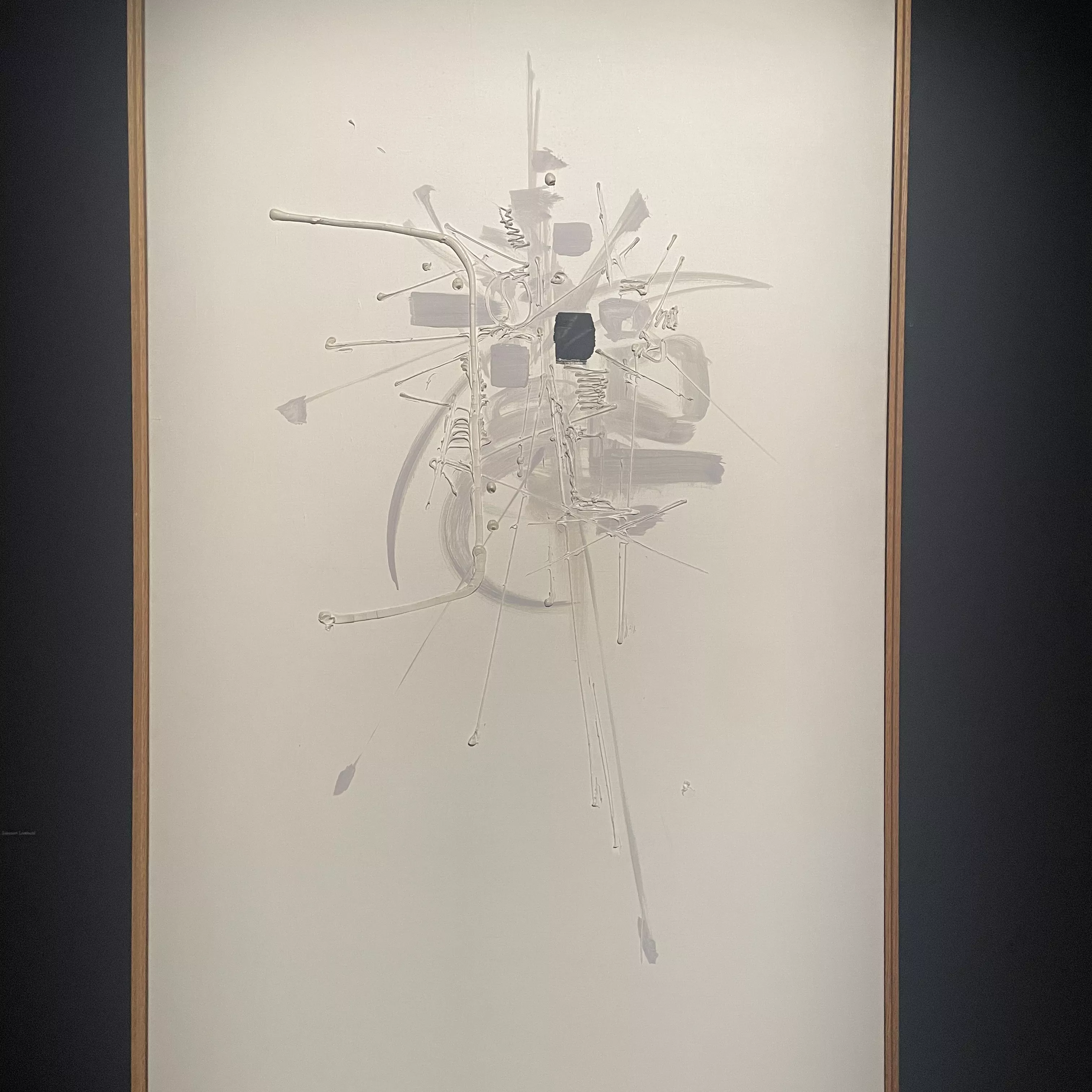 Georges Mathieu, huile sur toile