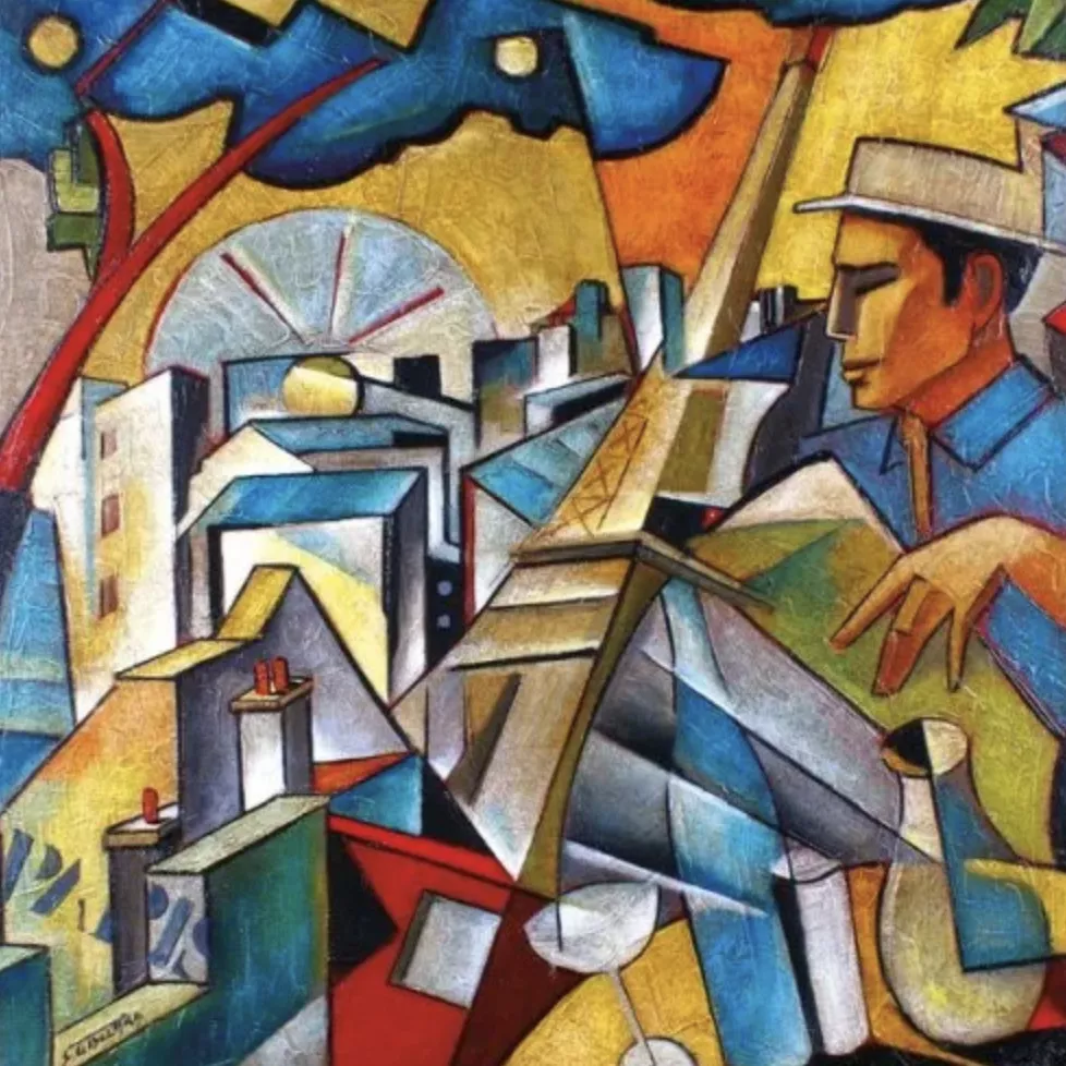 St&eacute;phane Gisclard, huile sur toile