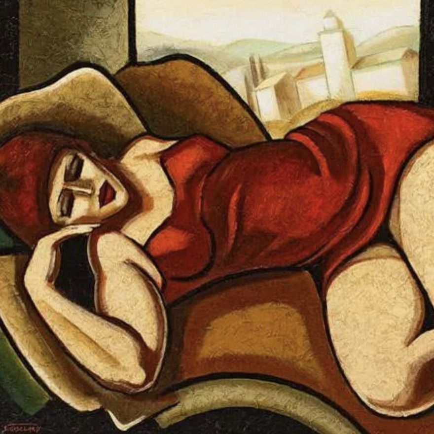 Stéphane Gisclard, huile sur toile