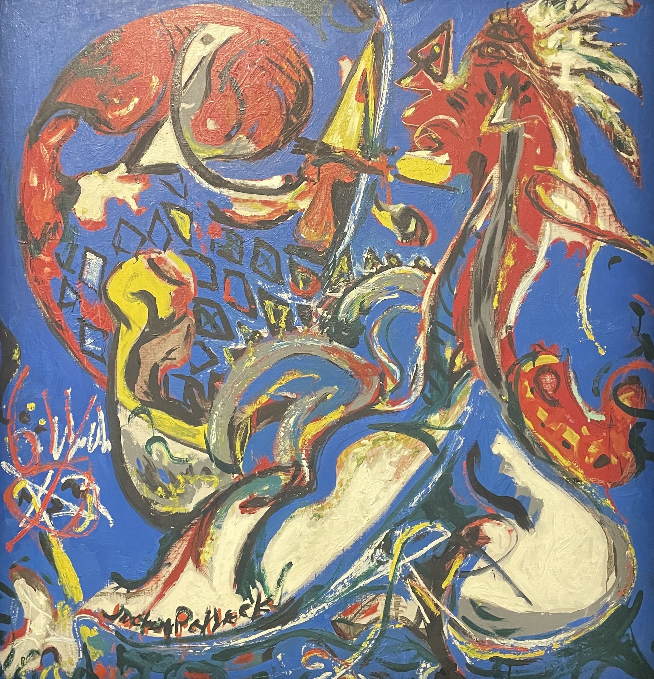 Jackson Pollock, huile sur toile