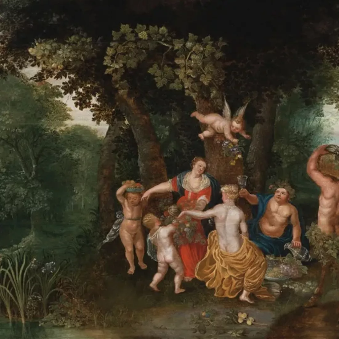 D'apr&egrave;s Abraham Govaerts, huile sur panneau