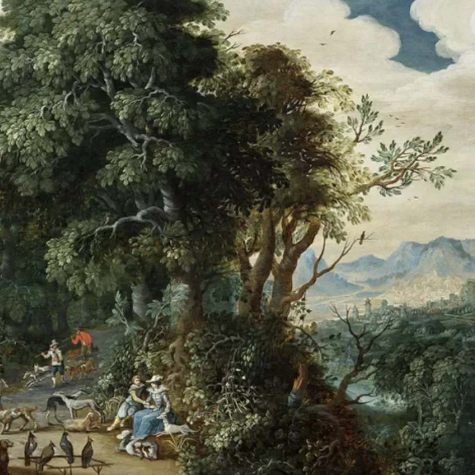 D'apr&egrave;s Abraham Govaerts, huile sur panneau