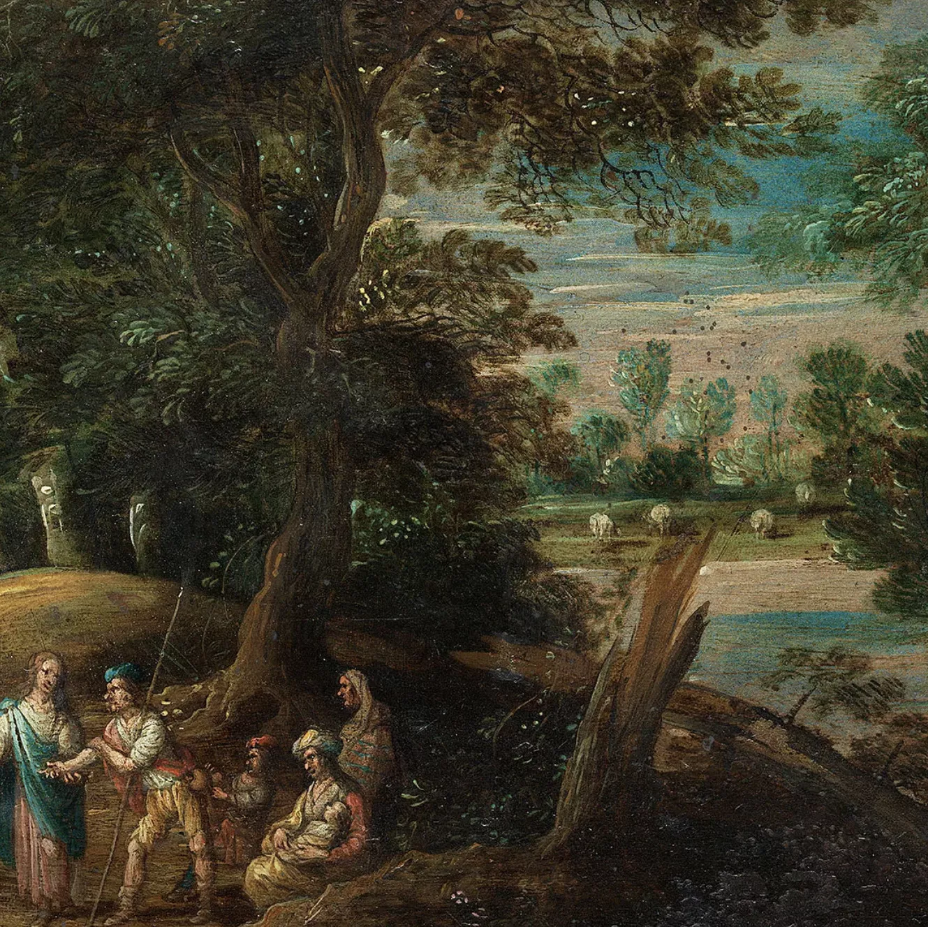 D'apr&egrave;s Abraham Govaerts, huile sur panneau