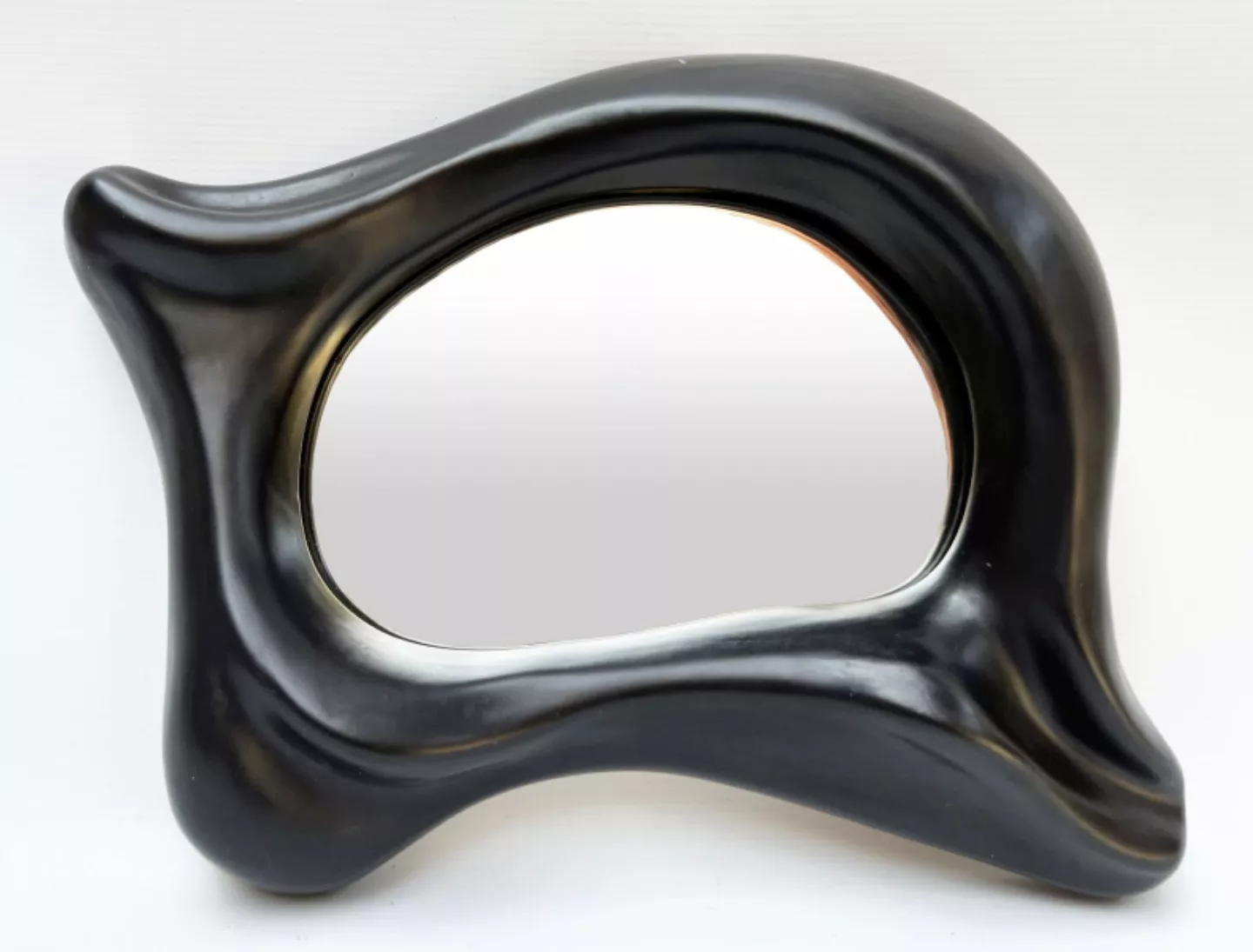 Georges Jouve et Michel Asselbur, miroir en c&eacute;ramique