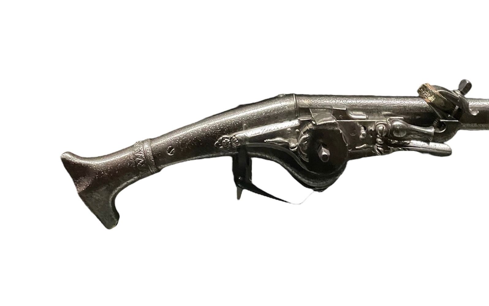 Pistolet à rouet classique, XVIIème