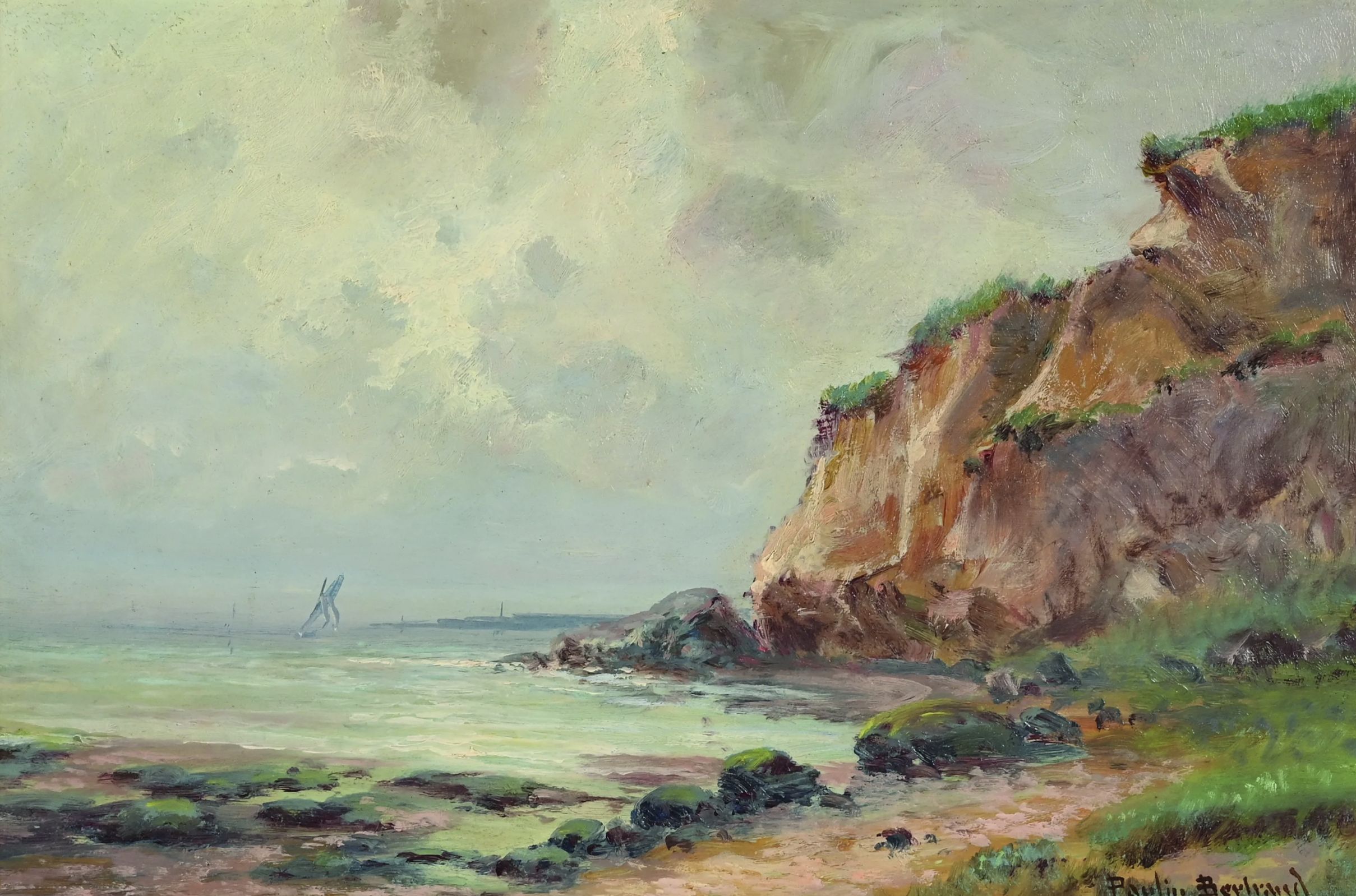 Paulin Bertrand, huile sur toile