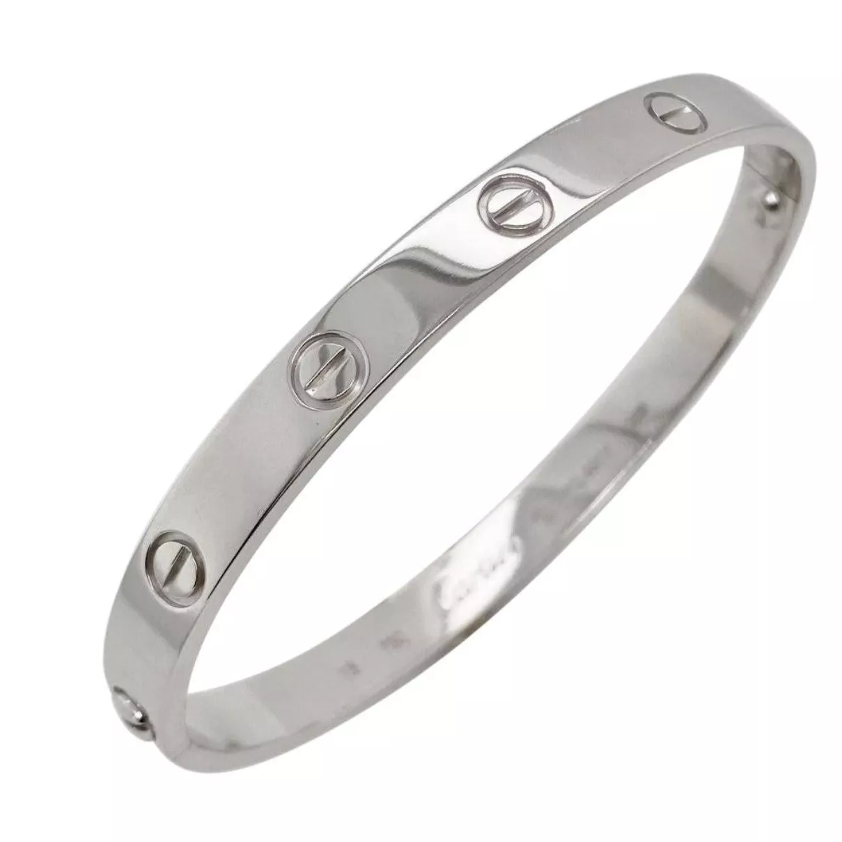Cartier Love, bracelet en or blanc