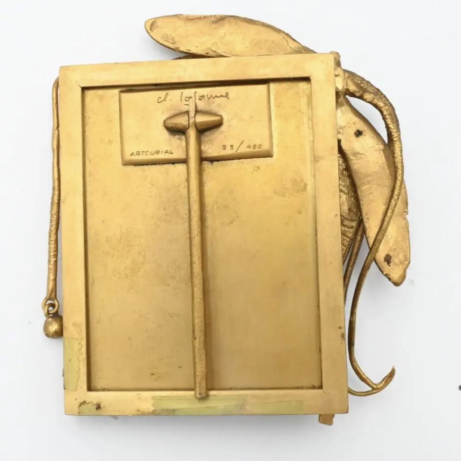 Claude Lalanne, dos du cadre en bronze doré