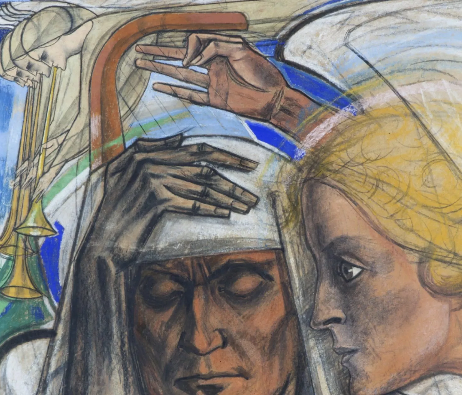 Jan Toorop, pastel sur papier