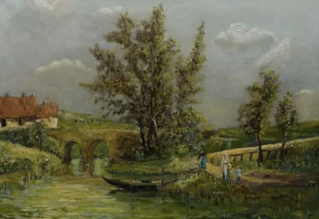 Stanislas Lépine, huile sur toile