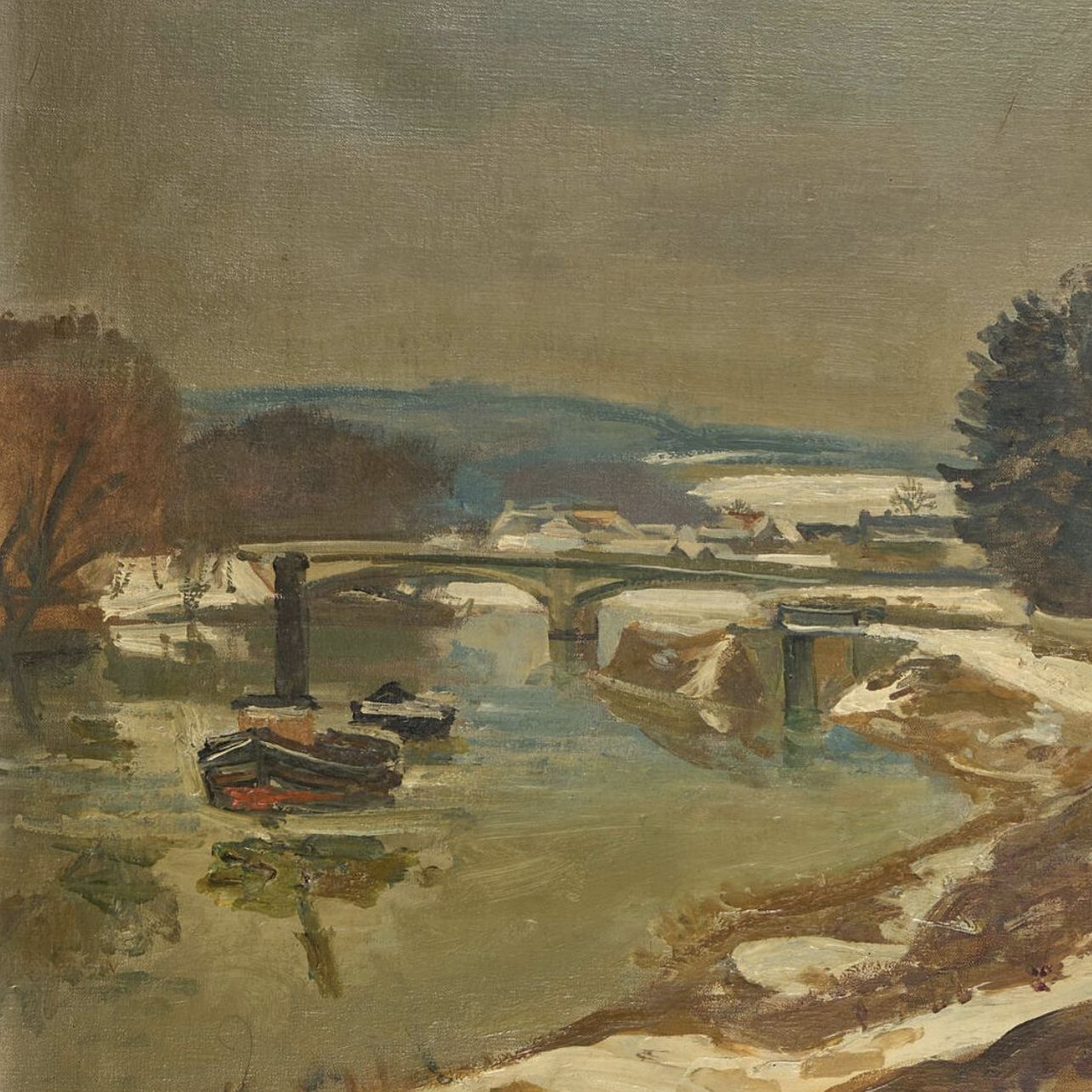 Andr&eacute; Planson, huile sur toile