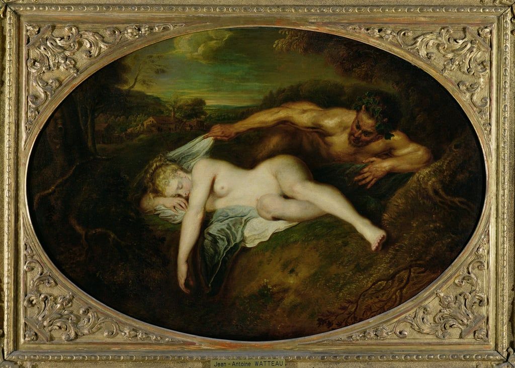 Antoine Watteau, huile sur toile