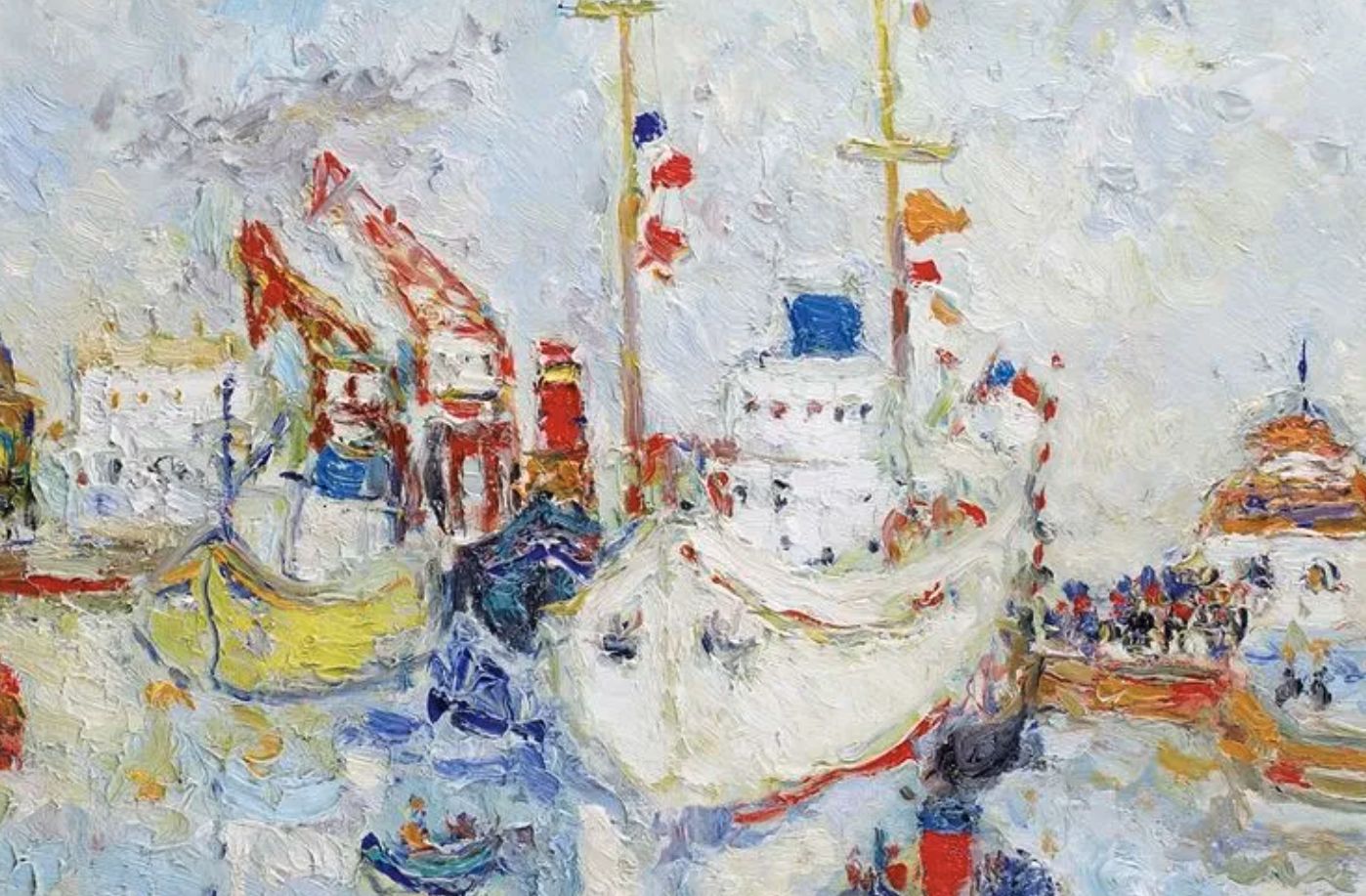 Jean Fusaro, huile sur toile