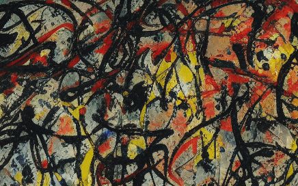 Jackson Pollock, huile sur toile