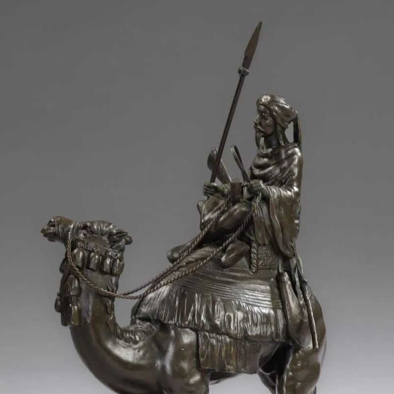 Alexandre Léonard, bronze à patine brun-vert