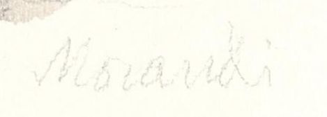 Signature de Giorgio Morandi