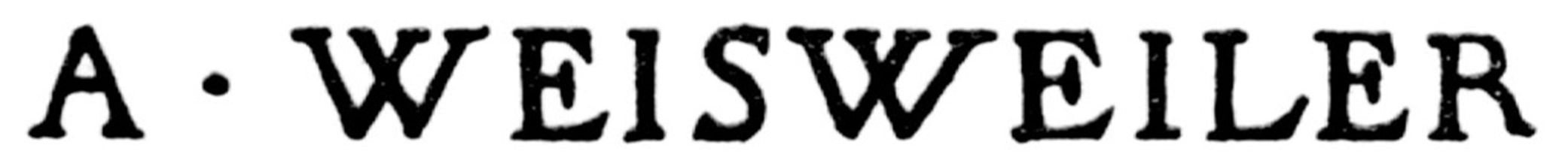 A. Weisweler, Signature