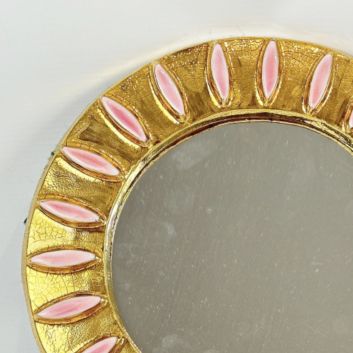 Mithé ESPELT (1923-2020) Miroir rond mural, circa 1954, modèle Monaco