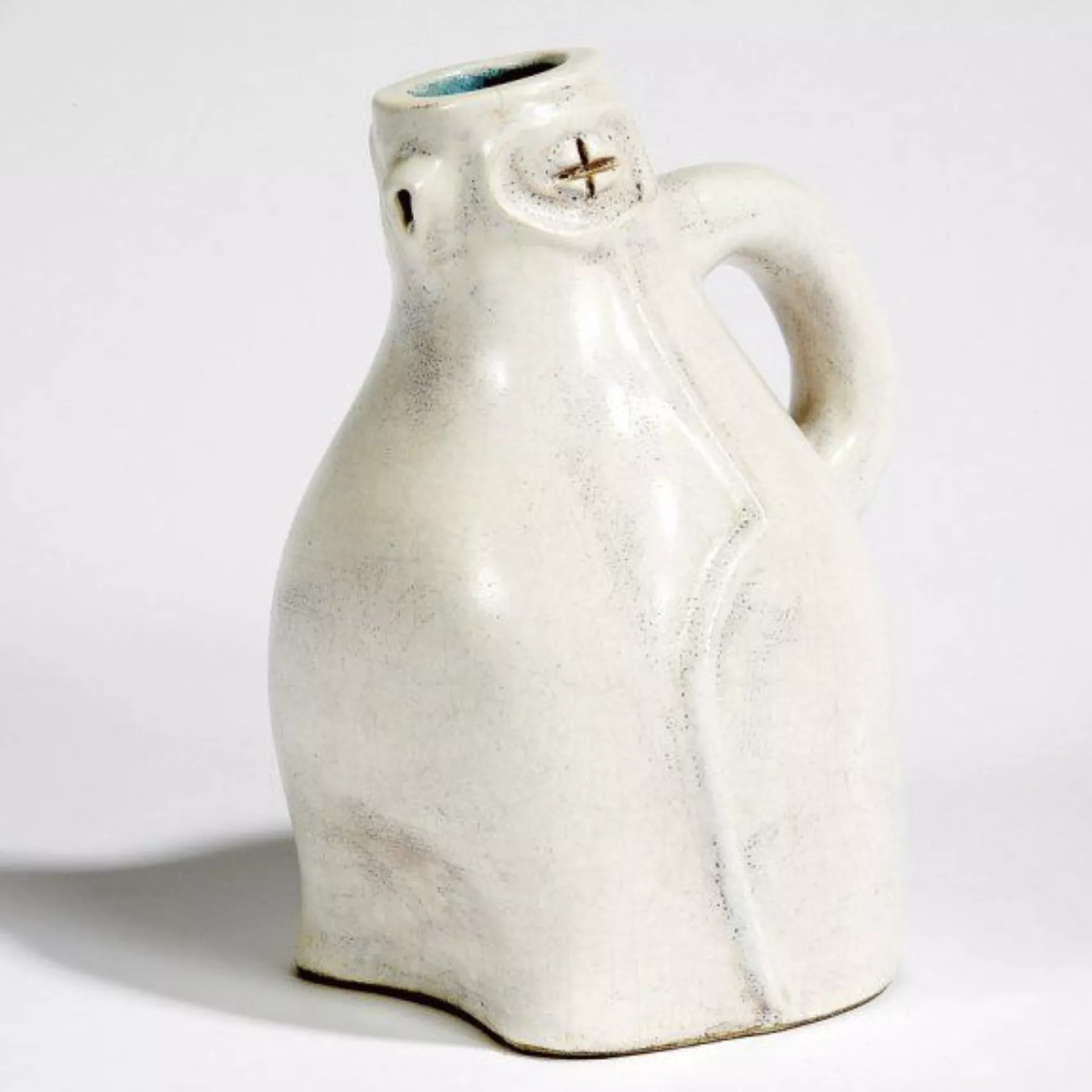 Georges Jouve, vase zoomorphe en c&eacute;ramique