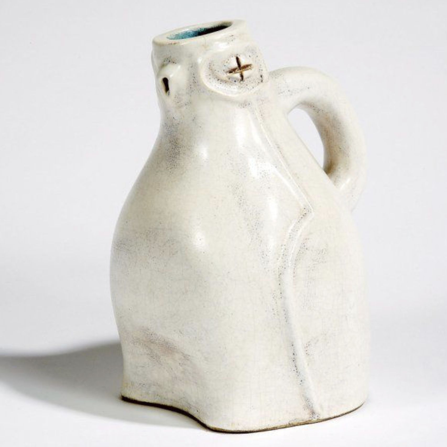 Georges Jouve, vase zoomorphe en céramique