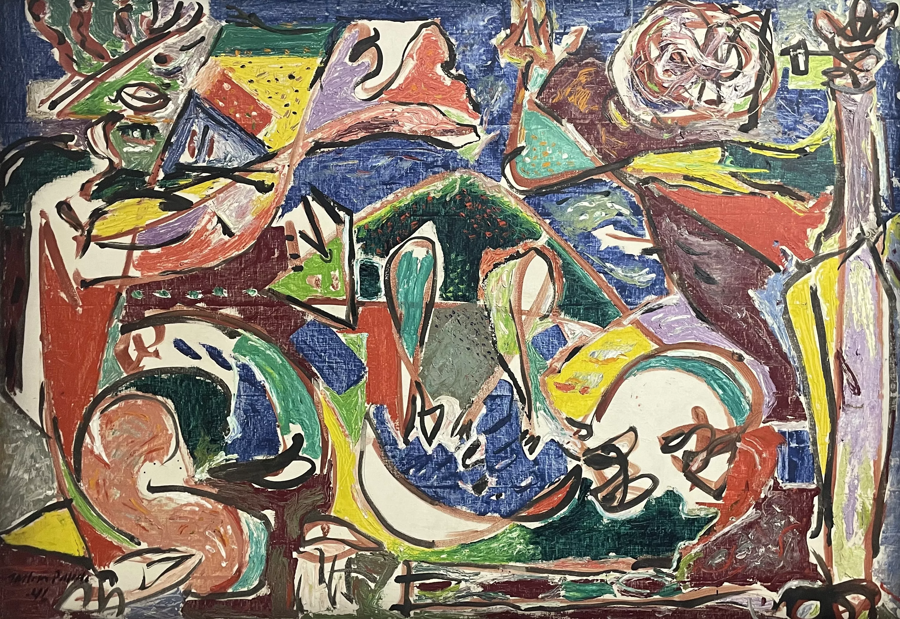 Jackson Pollock, huile sur toile