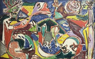 Jackson Pollock, huile sur toile