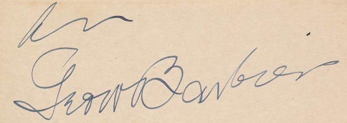 Exemple de signature de Georges Barbier