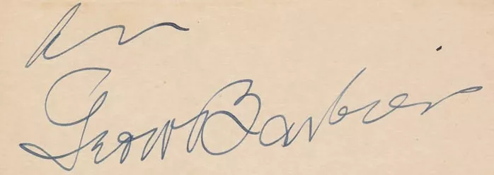 Exemple de signature de Georges Barbier