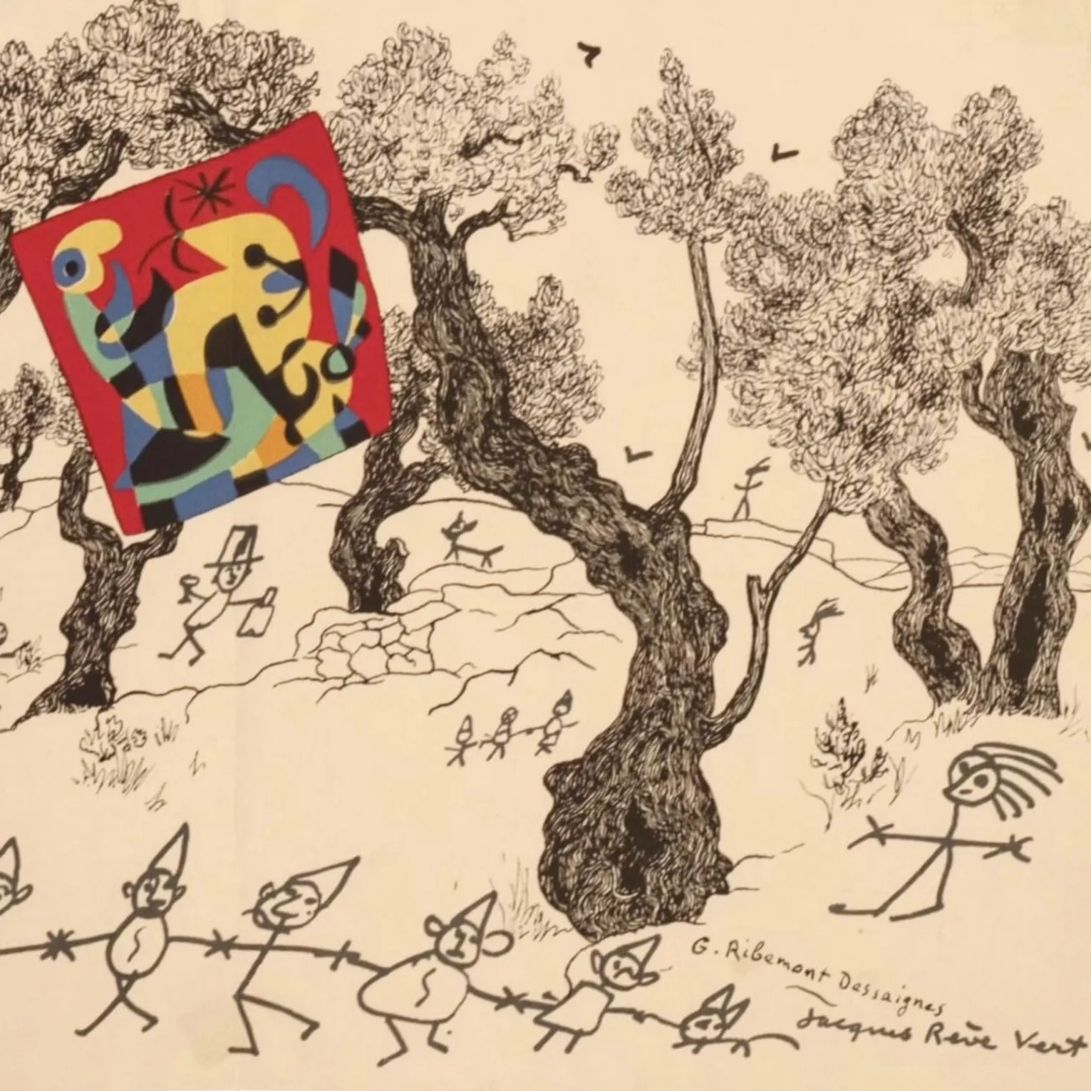 Georges Ribemont-Dessaignes, lithographie