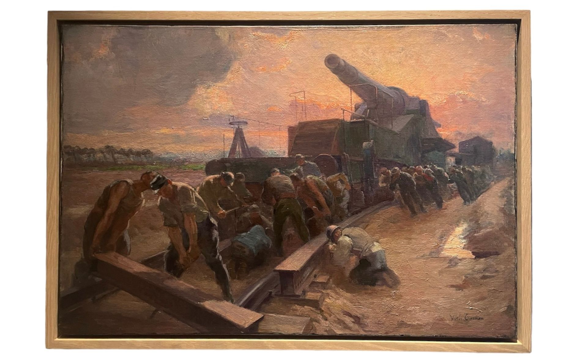 Victor Tardieu, huile sur toile